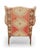 American Antique Rug Wingback Chair For Sale - Image 3 of 5