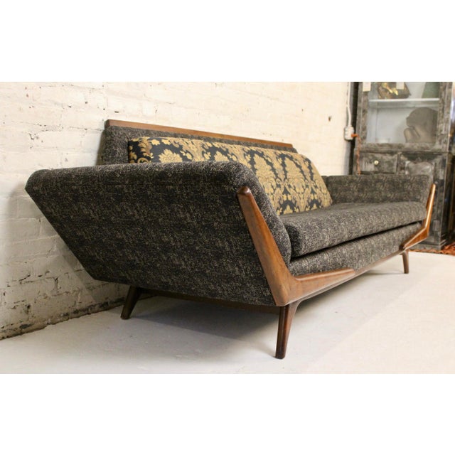 Mid-Century Modern Mid-Century Gondola Sofa Attributed to Adrian Pearsall For Sale - Image 3 of 14
