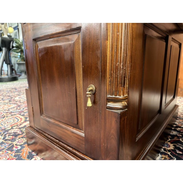 Chesterfield English Desk in Teak For Sale - Image 12 of 18