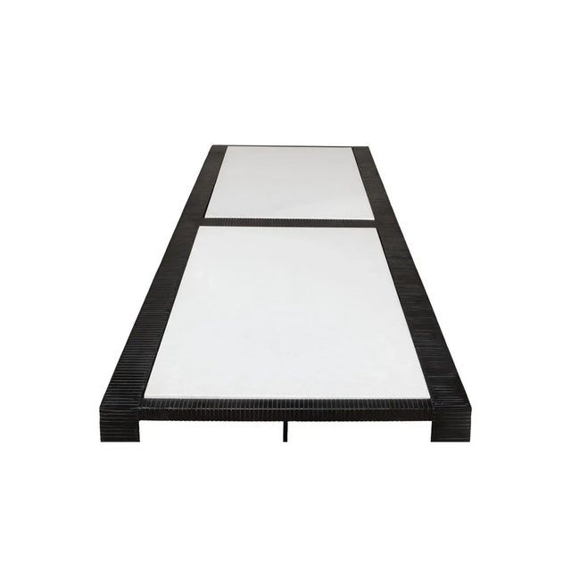 Modern Marble Top Iron Coffee Table For Sale In Raleigh - Image 6 of 11