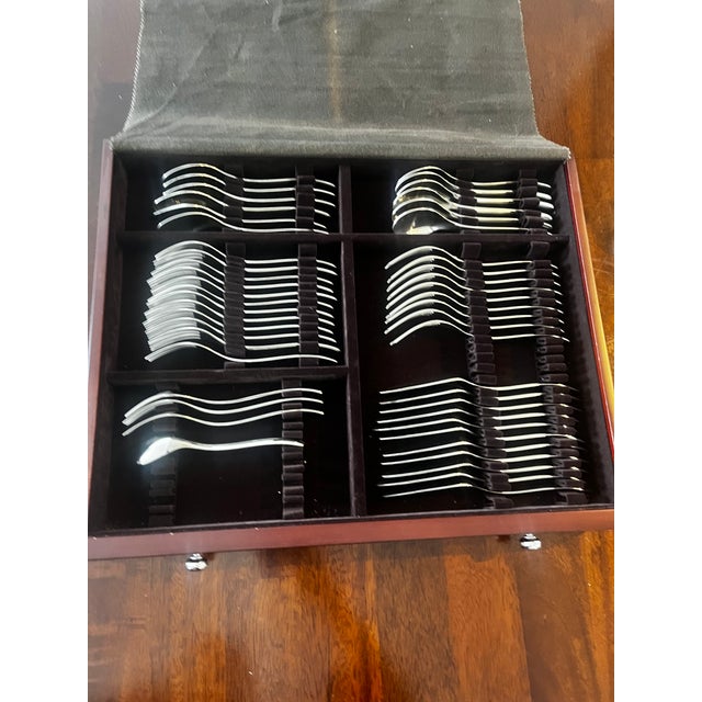 2020s Christofle Flatware Service With Original Woode For Sale - Image 5 of 7