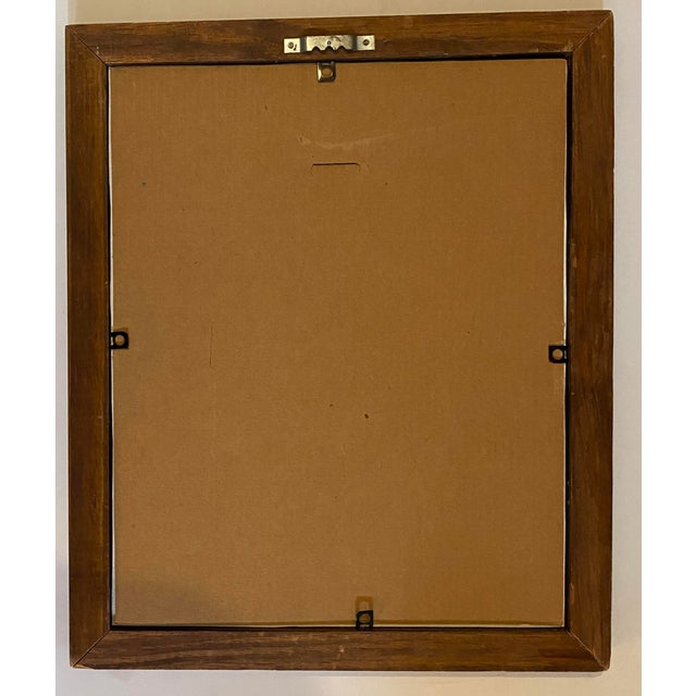 Mid 20th Century Black Toddler "April Among the Daffodils" Signed Watercolor For Sale - Image 6 of 6