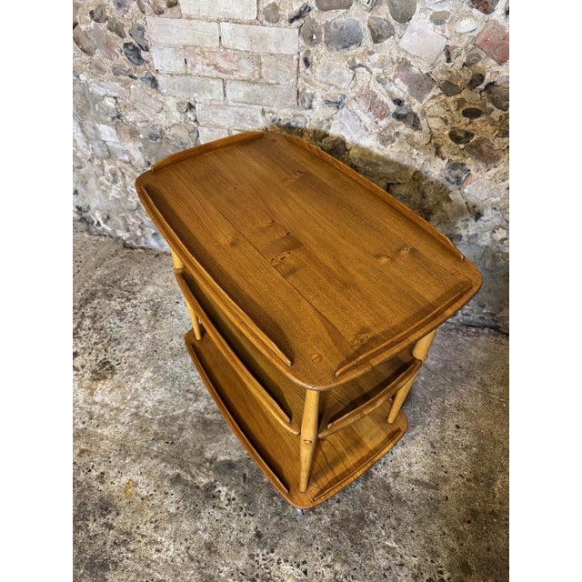 Vintage Blonde Drinks Trolley from Ercol, 1960s For Sale - Image 16 of 18
