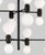 Contemporary Aballs Chandelier 8 Black Suspension Lamp by Jaime Hayon for Parachilna For Sale - Image 3 of 12