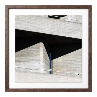 “Southbank Centre 04” Giclee Archival Pigment Print 18x18 Framed in Walnut For Sale
