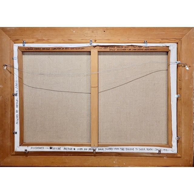 Ben Abril - the Iconic Pasadena Suicide Bridge - Oil Painting For Sale - Image 12 of 12