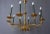 Empire Brass Ten-Arm Chandelier, France, 1970 For Sale - Image 3 of 16