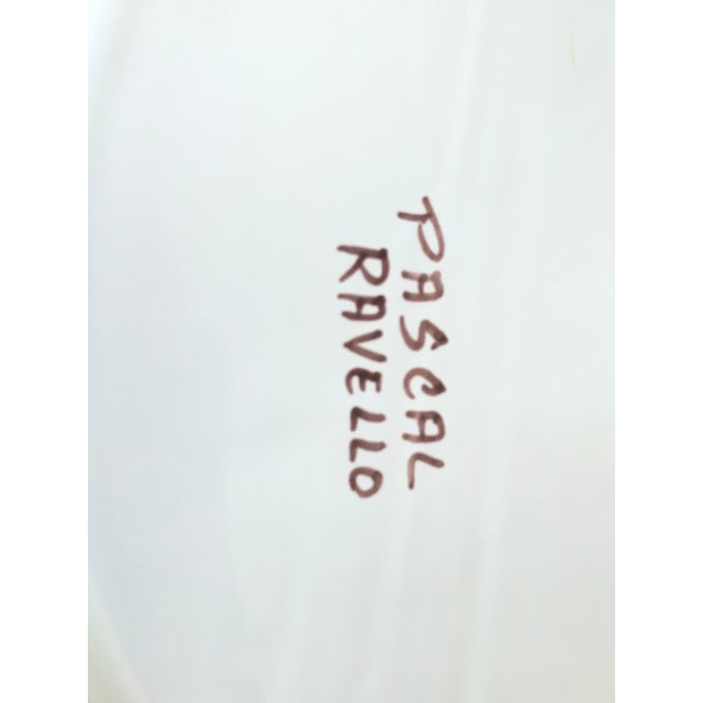 Wonderful large vintage mid century hand painted Italian Pascal Ravello seafood platter. Sweet piece! Lobster, squid,...