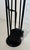 Circa 1970s Fireplace Tools on Stand in Black Lacquered Metal and Brass Design/one For Sale - Image 9 of 12