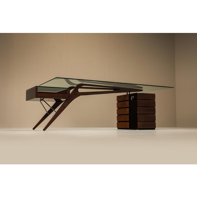 Zanotta Cavour Desk by Carlo Mollino for Zanotta, Italy, 1949 For Sale - Image 4 of 15
