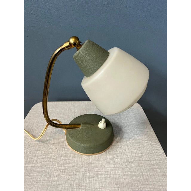 Mid-Century Bedside Table Lamp For Sale - Image 9 of 11