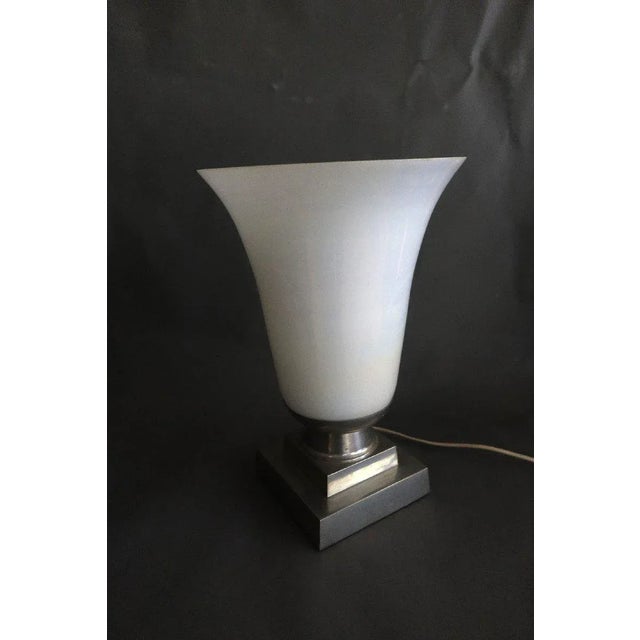 Opaline Glass Tulip Lamp, 20th Century For Sale - Image 6 of 6