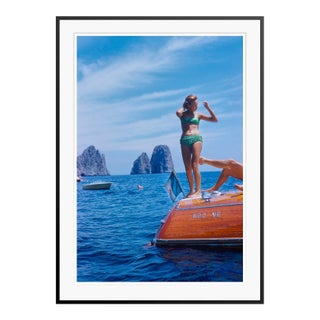 Toni Frissell 'Capri Riva Boat' Archival Pigment Print Framed in Black For Sale