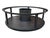 Dunbar Round Mahogany Coffee Table – Ebonized Finish, Glass Top, Casters For Sale In Los Angeles - Image 6 of 16