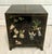 Here is a wonderful 1960–70s Chinese lacquer cabinet featuring intricate scenes created using applied carved stone...