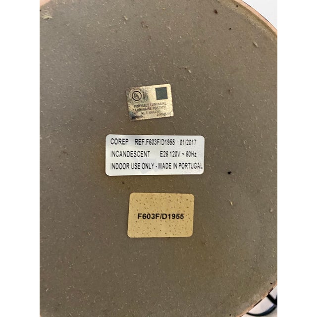 Penny Morrison Tortoiseshell Finish Ceramic Lamp For Sale In Raleigh - Image 6 of 6