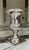 Vintage International Silver Company Silver Plated Classical Urn Shape Vase & Bottle Brush Tree For Sale - Image 13 of 15