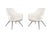 White Cocktail Armchairs in Back Lacquered Metal, 1960s, Set of 2 For Sale - Image 8 of 8