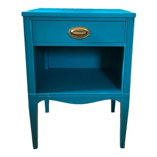 Hepplewhite Nightstand in Technicolor Blue For Sale