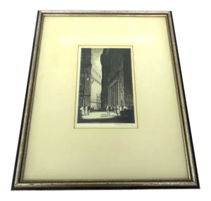 Etching 1920's New York City by Chester B. Price