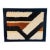 Vintage 1960s Hojer Eksport Wilton Style Geometric Rya Wool Rug Wall Art Framed For Sale