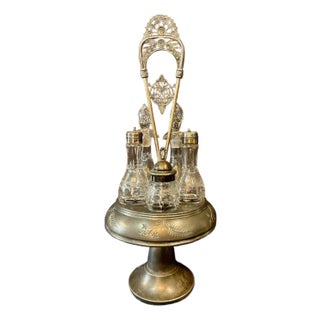 Late 19th Century Pairpoint Victorian Silver Plate Condiment Caddy For Sale