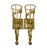 Vintage Art Deco Wall Sconces, Non-Electrical Metal With Frosted Glass Insert - a Pair For Sale In Atlanta - Image 6 of 8