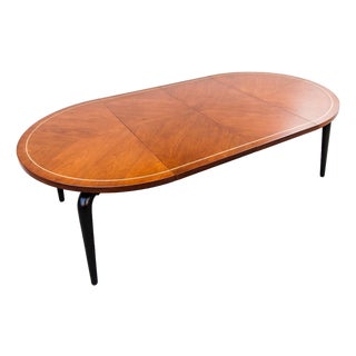 American Studiocraft Walnut & Ebonized Mahogany Dining Table From a Killingsworth Home For Sale