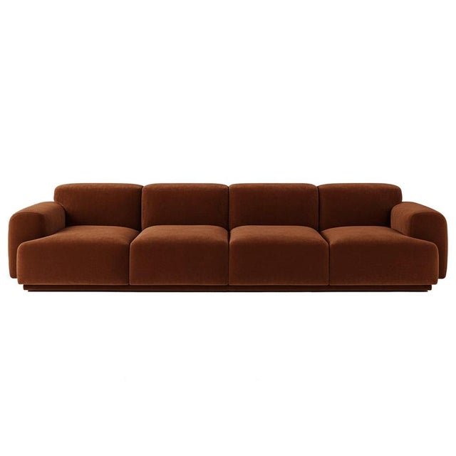 Not Yet Made - Made To Order Abundancia Sofa in Brown Velvet by Moanne For Sale - Image 5 of 5
