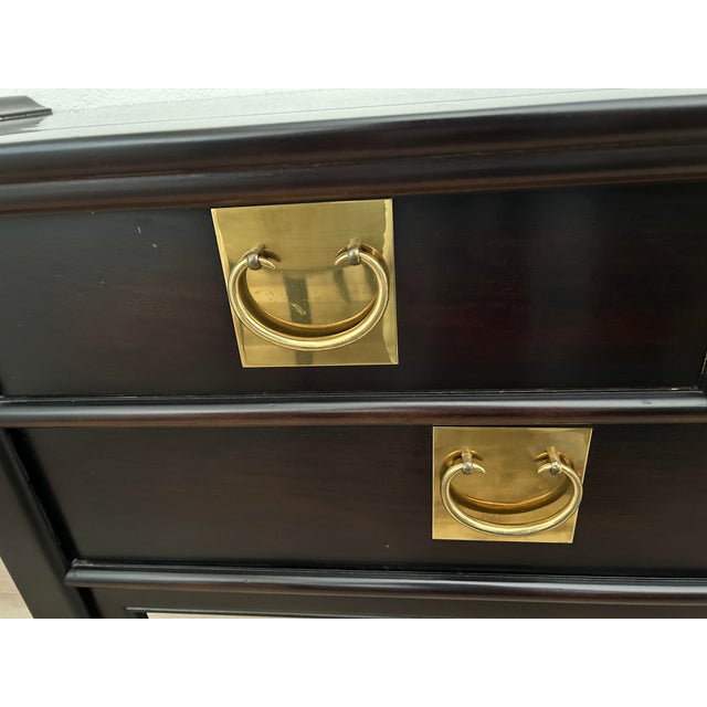 1990s Century Furniture Asian Chinoiserie Console Buffet Table For Sale - Image 9 of 12
