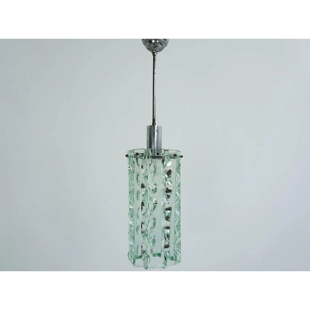 1960s Massive Glass Crystal Chandelier by Max Ingrand for Fontana Arte, Italy, 1960s For Sale - Image 5 of 5