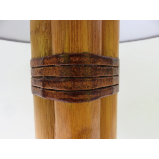 Scandinavian Modern Brass, Bamboo, and Linen Table Lamp from Bergboms, 1960s For Sale - Image 11 of 18