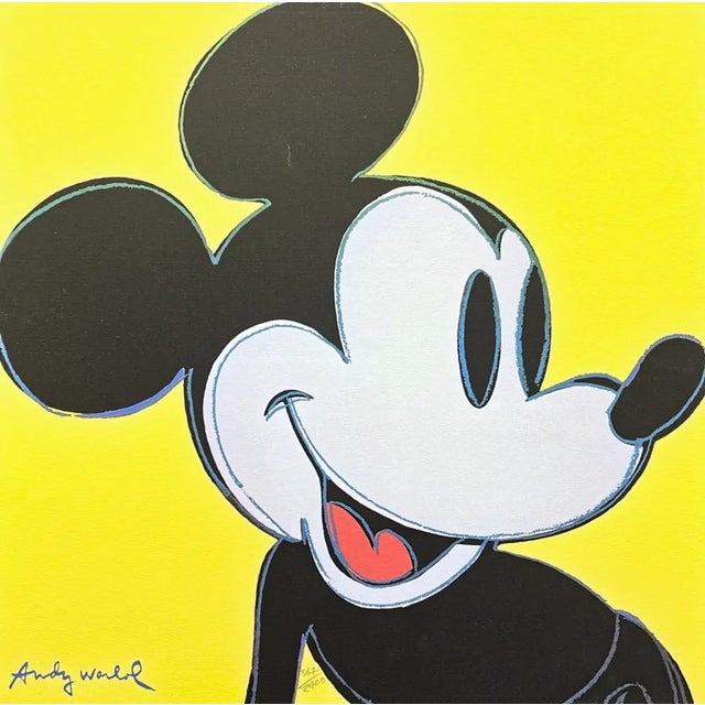 After Andy Warhol, Mickey Mouse Yellow, 1980s, Print For Sale - Image 6 of 6
