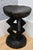 Striking vintage Tonga hand carved wood stool, perfect as a sculptural brutalist side table or plant stand on any modern,...