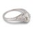 1930s Art Deco Gia 1.53 Carat Old Mine Cut Diamond Platinum Engagement Ring, Size 6.25 For Sale - Image 4 of 6