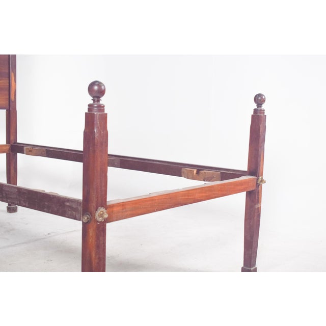 Portuguese Rosewood Double Bed, 1890 For Sale - Image 9 of 14