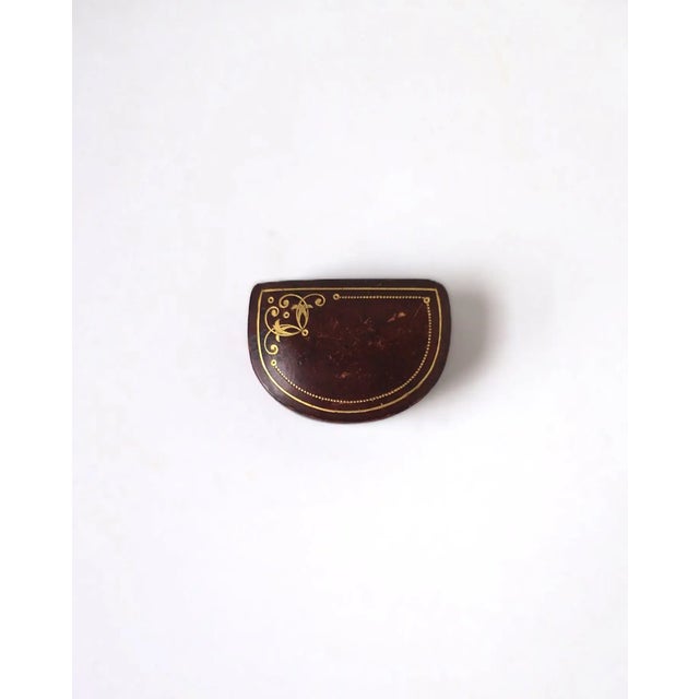 Italian Leather Jewelry Box, Small For Sale - Image 4 of 10