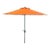 Outdoor UV Resistant Ortega 9 ft Auto Tilt Crank Umbrella - Orange For Sale