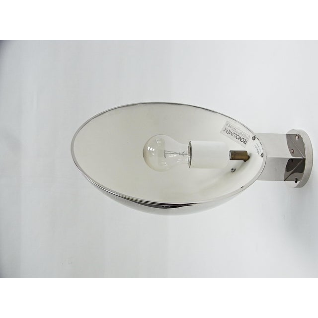 Contemporary Bowl-Shaped MSW 27 Wall Sconce in Nickel-Plated Metal by Mart Stam for Technolumen, Germany, 1927 For Sale - Image 3 of 7