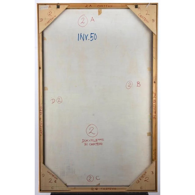 Contemporary Leo Guide, Cartesian Diver, Oil Paint, 1992 For Sale - Image 3 of 4