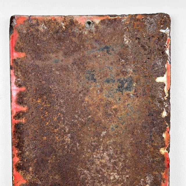 Tobacco Shop Sign in Enamel, Japan, 1950s For Sale - Image 9 of 11