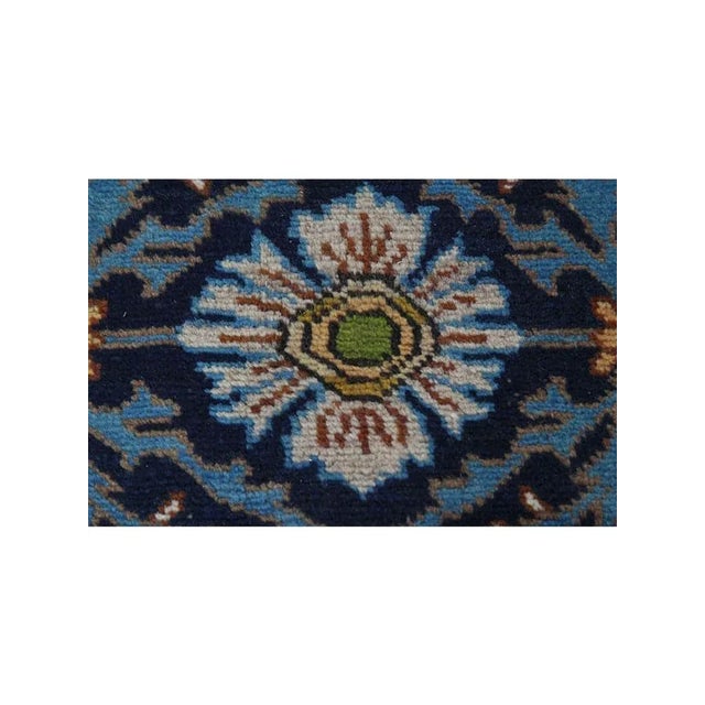 Blue 1940s Old Persian Tabriz Rug 10x 13 For Sale - Image 8 of 10
