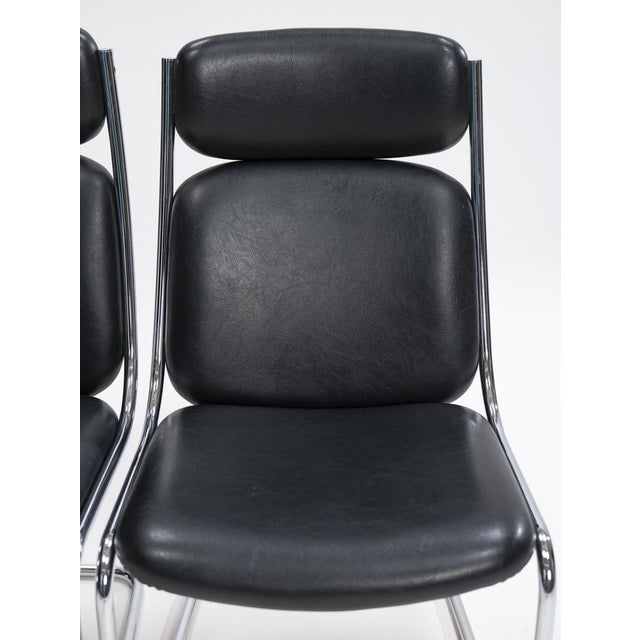 Set of Cantilever Leather Chairs from Mauser Werke Waldeck, 1950s For Sale - Image 9 of 12