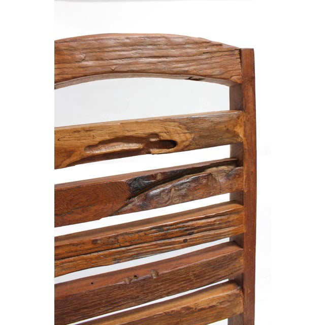 Chestnut Farmhouse Solid Wood Chairs, Set of 8 For Sale - Image 8 of 11