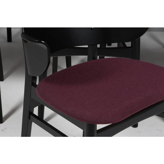 Danish Armchair Model 107 Black Frame by Hans Olsen, 1960s, Set of 8 For Sale - Image 6 of 9