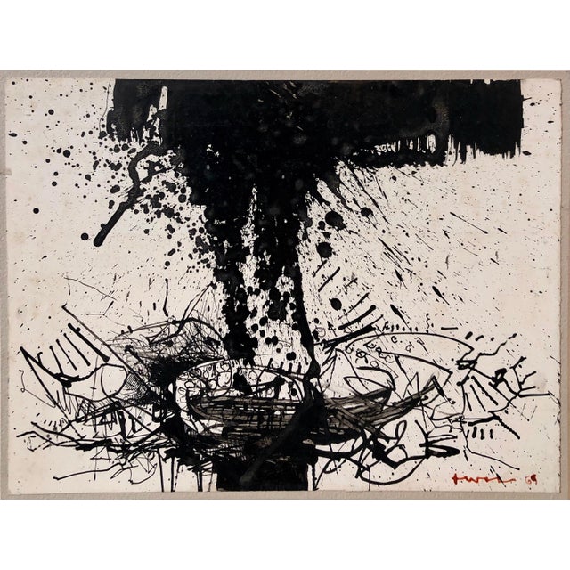 John Levee, Abstract Expressionist Drawing, 1969 For Sale