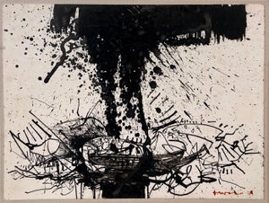 John Levee, Abstract Expressionist Drawing, 1969