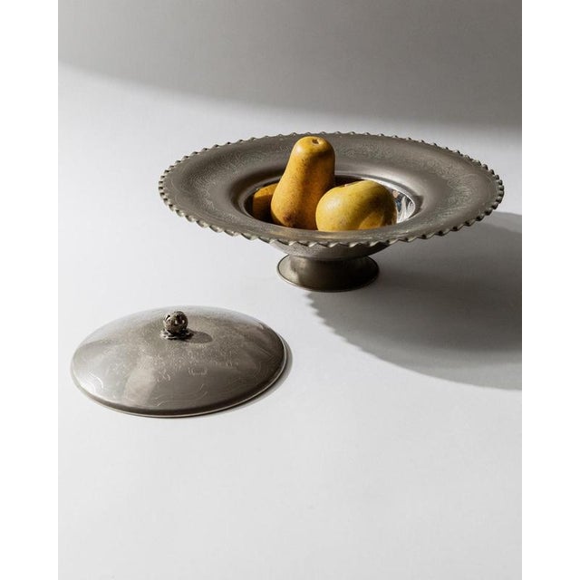 Vintage Silver Plated Lidded Bowl, 1960s For Sale - Image 3 of 11