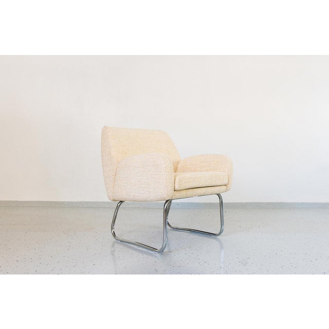 Vintage Sled Base Armchair, Germany, 1970s For Sale - Image 6 of 14