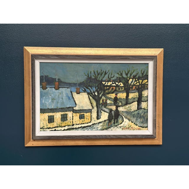 Erik Hilströml, Winter Landscape, 1960s, Oil on Panel, Framed For Sale - Image 15 of 18